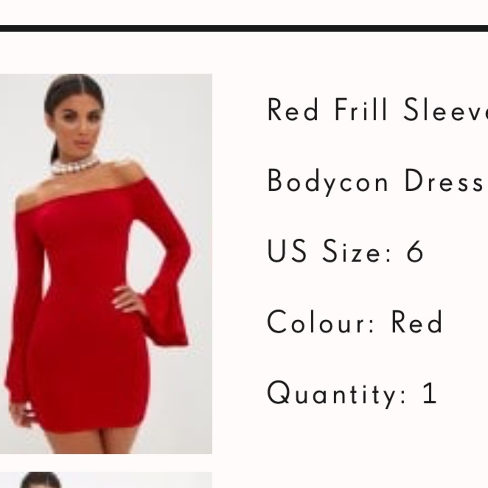 Red club dress so cute ..wore on birthday for 4hrs